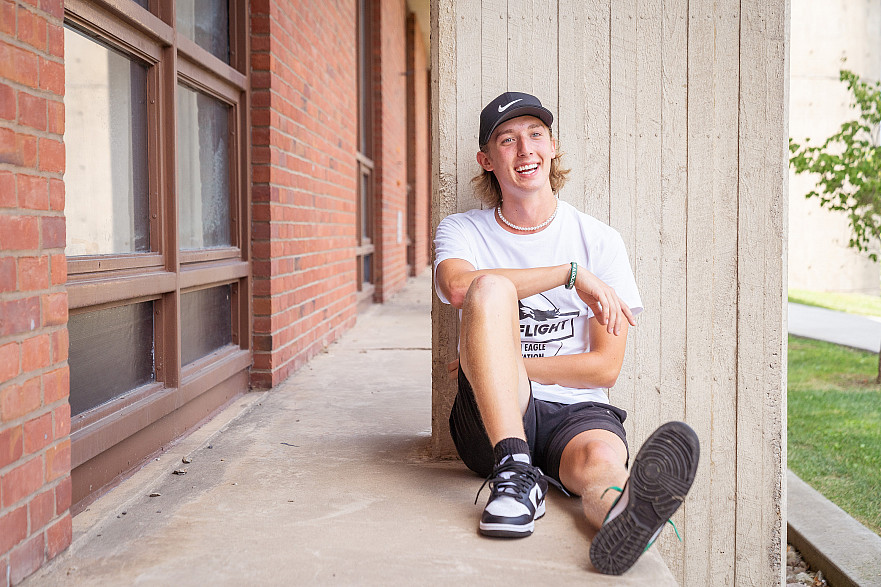 Orientation Leader, Hunter Wassink, smiling