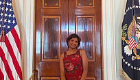 Annika Easaw, UB, inside the White House