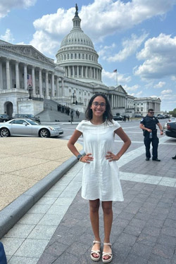 Mia Vizcaino on Capitol Hill