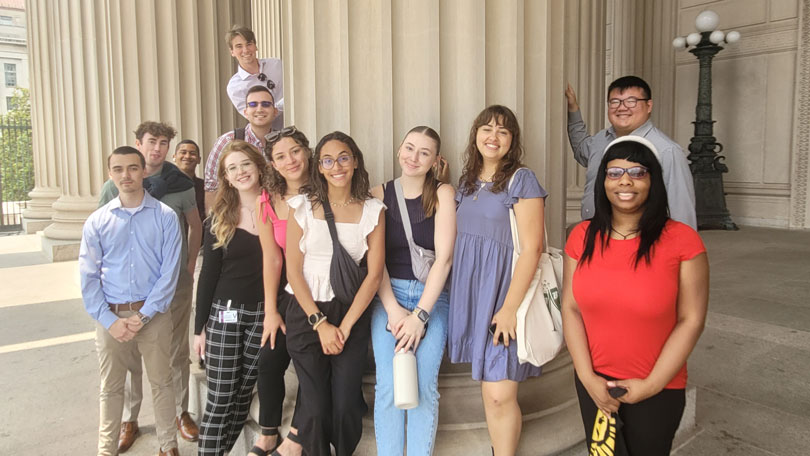 Students visiting the National Archives