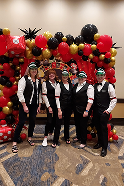 From left to right: Lynn Bowers, Director of Student Accounts, SUNY Fredonia; Teresa Major; Colleen Crouse; Elizabeth Gorall; Jonathan Steph