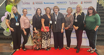 Left to right: Julie Caswell, Elizabeth Gregory, Kristin Hartway, Johnna Frosini, Tammy Gouger, Serena Starr, Michelle DeMonte, and Becky Ga
