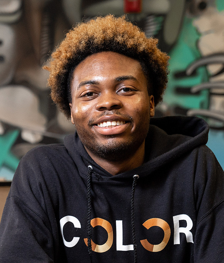 Blake James in the Joey Jackson Intercultural Center