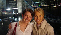 Leanne (Miller) Politi '09 pictured with Katie Couric.