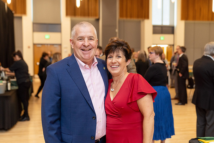 Couple at donor dinner.