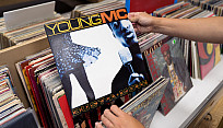 close up photo of Young Mc Bust a Move vinyl album
