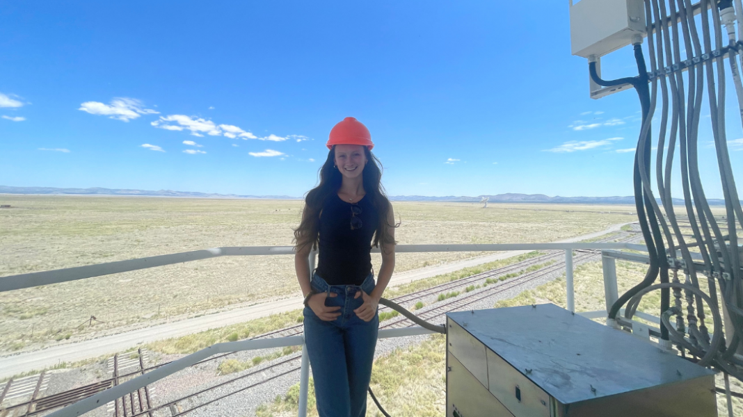 Allison Blum at summer research experience with NRAO