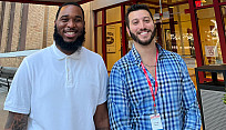 Tyrick LaForce '22 and Dave Weilert '14