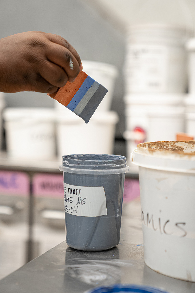 paint in an art classroom
