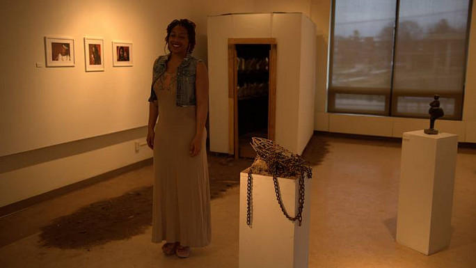 Senior in the gallery
