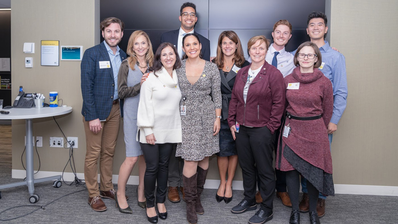 Jamie Bergeron ’08 and team at Ernst & Young