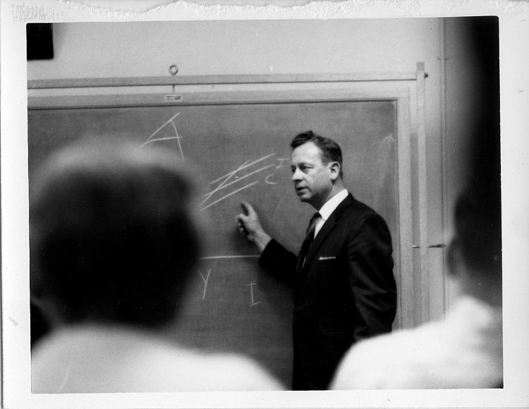 Ingo Peterson, first Chair of the new Department of Chemistry, ca. 1968.