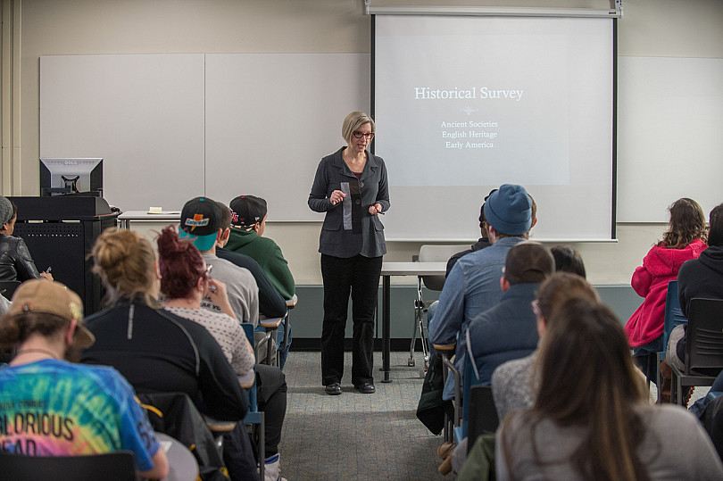 Professor giving a lecture