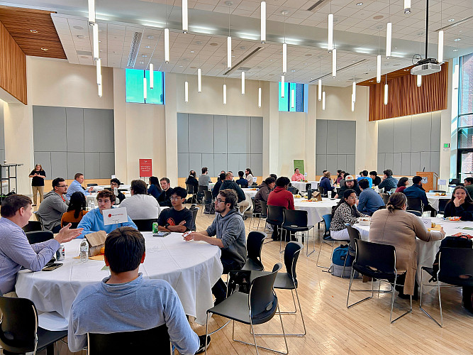 Students attending the fall Careers in Computing event