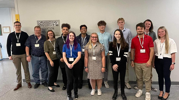 Meteorology students at the Great Lakes Atmospheric  Science Symposium