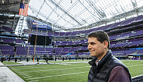 Eric Finkelstein in an NFL stadium