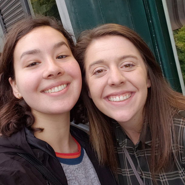 Gabrielle McGarvey and Eliza Pionessa in Ireland.