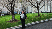 Christina Mortellaro in Washington, DC advocating with advocating for TRIO students with the US Congressional representatives