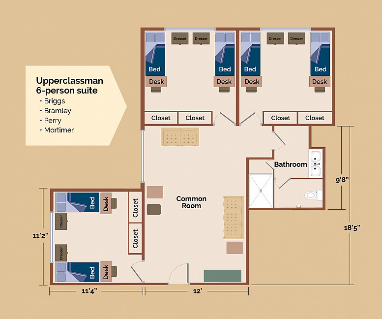 six person suite