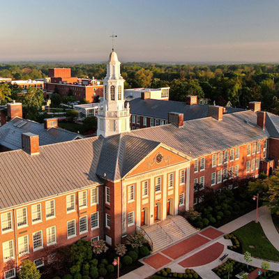 Aerial photo of Hartwell Hall