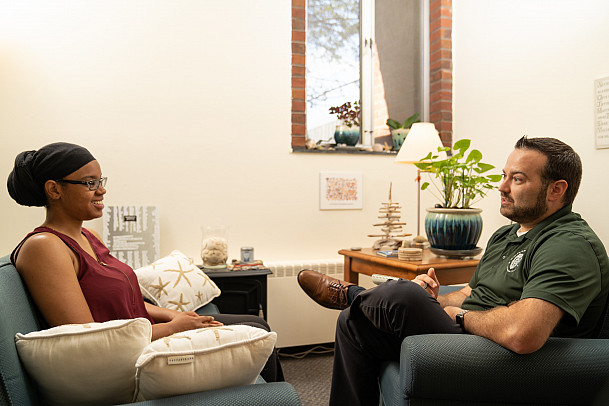 counseling session with student
