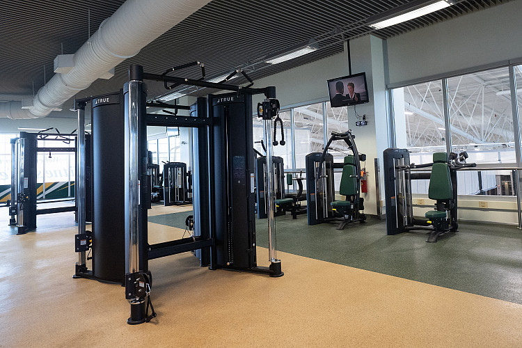 New equipment in the Fitness Center at SUNY Brockport