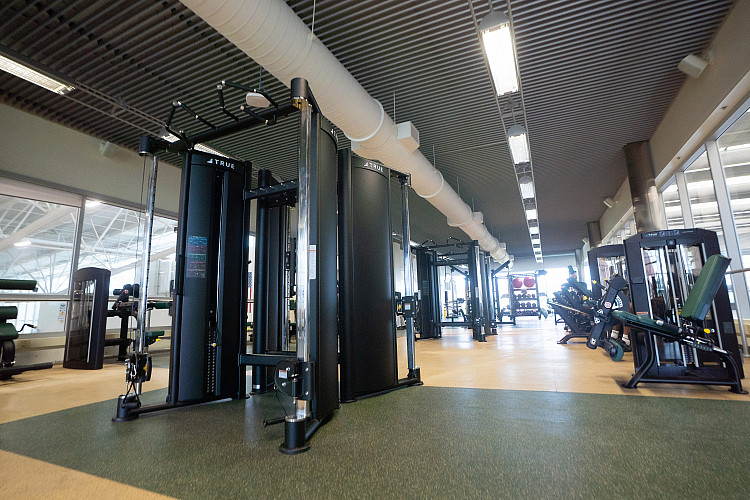 New equipment in the Fitness Center at SUNY Brockport