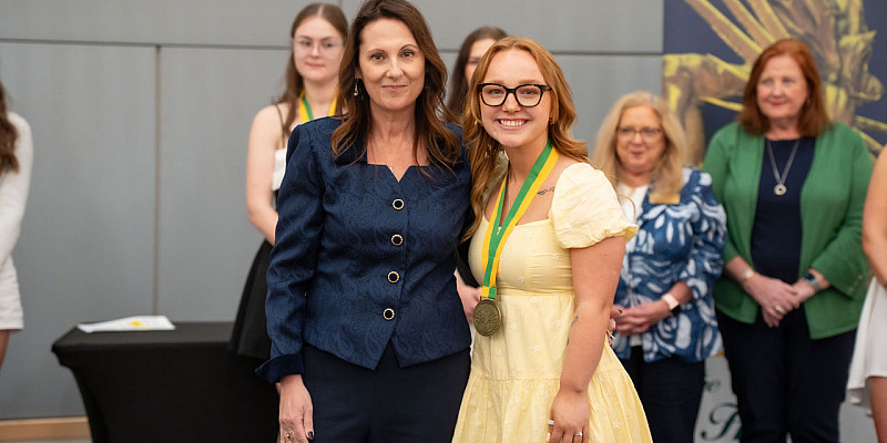 Brooke Tanner (right) and Dr. Susan Lowey (left)