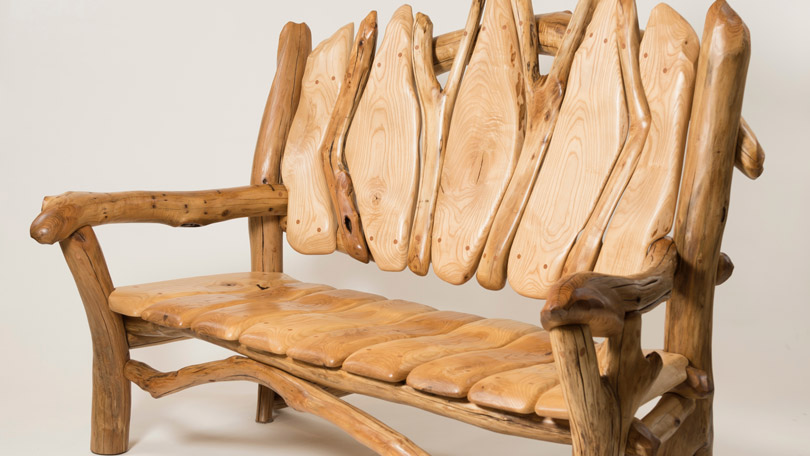 Wooden Bench in LAB