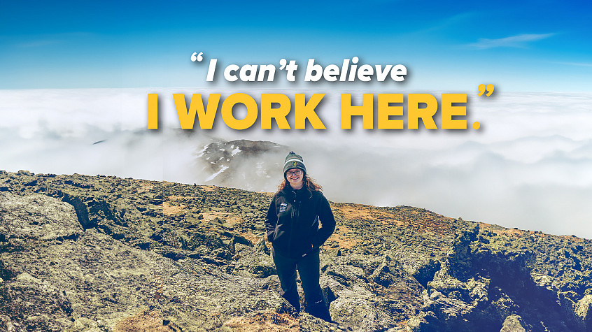 Tricia Hutton on Mt. Washington