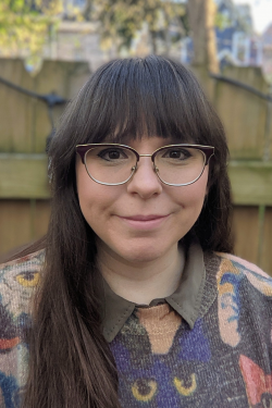 Headshot of woman with glasses